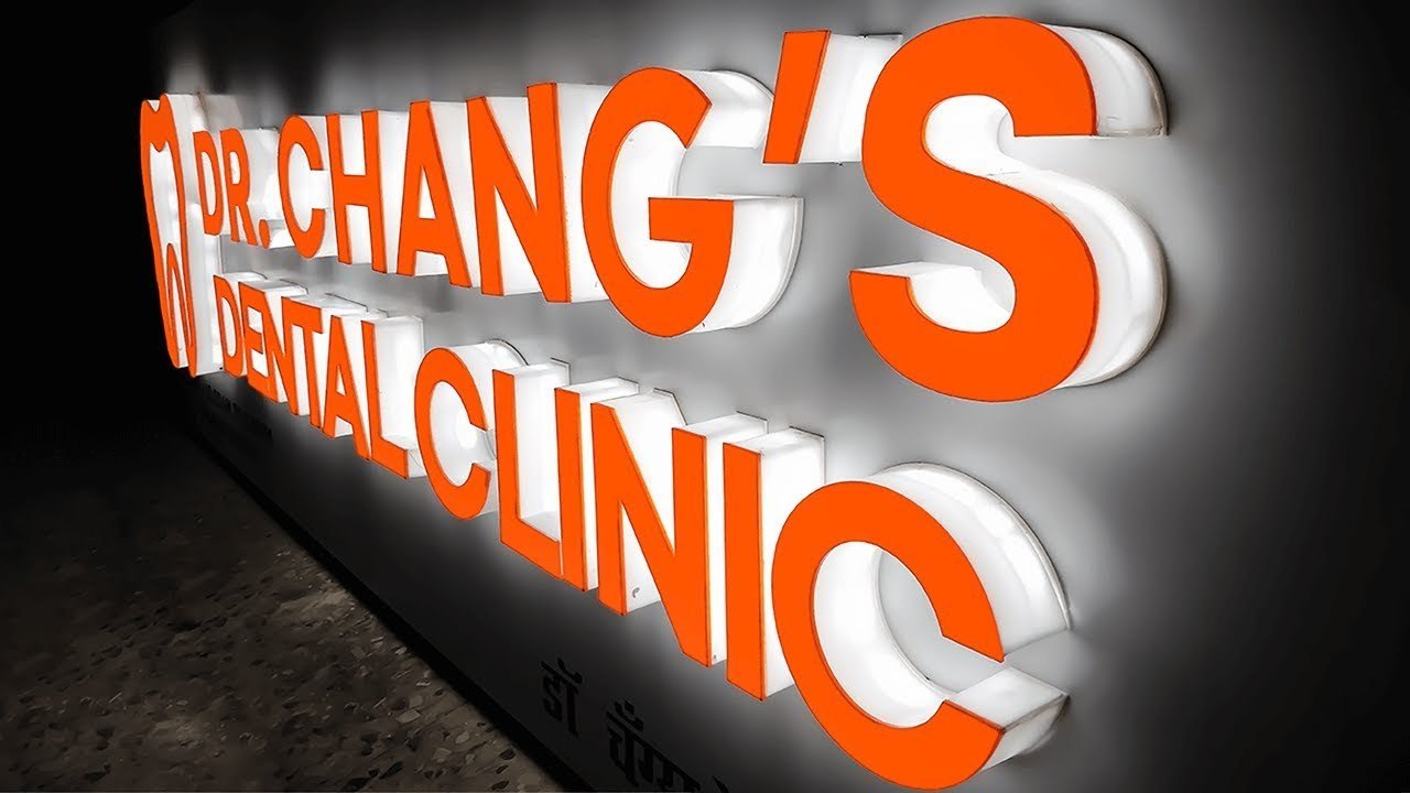 Night glow sign boards